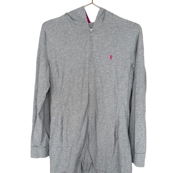 Ralph Lauren Jackets & Blazers - Ralph Lauren gray longer length zip jacket with hood size medium